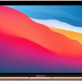 image #0 of מחשב Apple MacBook Air 13 M1 Chip 8-Core CPU, 7-Core GPU, 256GB SSD Storage, 16GB Unified Memory - צבע Gold - מקלדת בעברית / אנגלית - דגם Z12A000B3