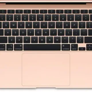 image #1 of מחשב Apple MacBook Air 13 M1 Chip 8-Core CPU, 7-Core GPU, 256GB SSD Storage, 16GB Unified Memory - צבע Gold - מקלדת בעברית / אנגלית - דגם Z12A000B3