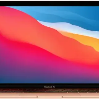 image #2 of מחשב Apple MacBook Air 13 M1 Chip 8-Core CPU, 7-Core GPU, 256GB SSD Storage, 16GB Unified Memory - צבע Gold - מקלדת בעברית / אנגלית - דגם Z12A000B3