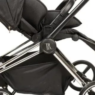 image #4 of עגלת תינוק וטיולון דגם Renee מבית BibaBaby - צבע שחור שלד כרום חום
