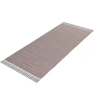 image #3 of שטיח גפן כותנה 01 בז' כהה ראנר עם פרנזים 80*200 ס"מ - L