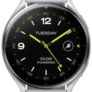 image #0 of שעון ספורט חכם Xiaomi Watch 2 - עם צבע מארז כסוף ורצועת TPU אפורה - שנה אחריות יבואן רשמי על-ידי המילטון