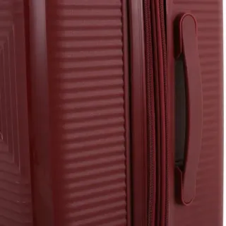 image #13 of סט מזוודות קשיחות בלתי שבירות 20+26+30 אינץ' + תיק איפור מתנה דגם Neo Boston מבית Swiss Voyager - צבע אדום יין