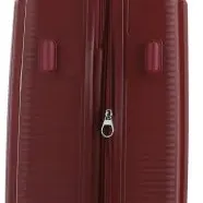 image #6 of סט מזוודות קשיחות בלתי שבירות 20+26+30 אינץ' + תיק איפור מתנה דגם Neo Boston מבית Swiss Voyager - צבע אדום יין