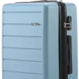 image #1 of סט מזוודות קשיחות 17+19+24+28 אינץ' דגם Lisbon מבית Swiss Voyager - צבע כחול ג'ינס