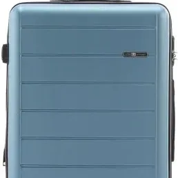 image #2 of סט מזוודות קשיחות 17+19+24+28 אינץ' דגם Lisbon מבית Swiss Voyager - צבע כחול ג'ינס