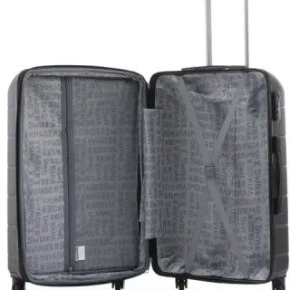 image #1 of סט מזוודות קשיחות 18+20+24+28 אינץ' דגם Atlanta מבית Swiss Voyager - צבע שחור