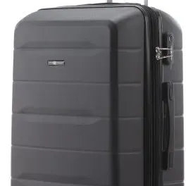 image #2 of סט מזוודות קשיחות 18+20+24+28 אינץ' דגם Atlanta מבית Swiss Voyager - צבע שחור