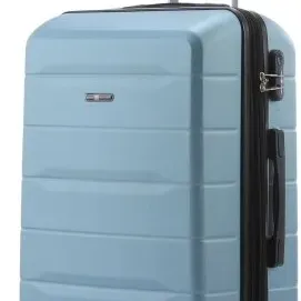 image #1 of סט מזוודות קשיחות 18+20+24+28 אינץ' דגם Atlanta מבית Swiss Voyager - צבע כחול ג'ינס