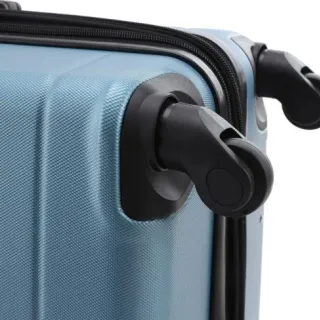image #2 of סט מזוודות קשיחות 18+20+24+28 אינץ' דגם Atlanta מבית Swiss Voyager - צבע כחול ג'ינס
