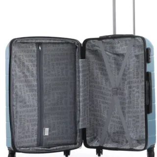 image #2 of סט מזוודות קשיחות 18+20+24+28 אינץ' דגם Atlanta מבית Swiss Voyager - צבע מנטה