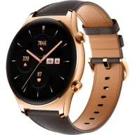 שעון חכם Honor Watch GS 3 46mm - צבע Classic Gold עם רצועת עור חומה - שנה אחריות על ידי סל נאו