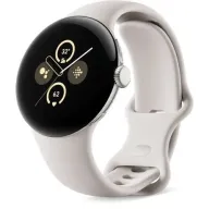 שעון חכם Google Pixel Watch 2 קוטר 41mm - צבע שעון Polished Silver Aluminium Case / צבע רצועה Porcelain Active - שנה אחריות 