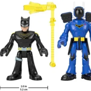 image #4 of בובות באטמן ורוקי Super Friends סדרת Imaginext מבית Mattel 